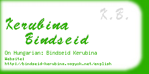 kerubina bindseid business card